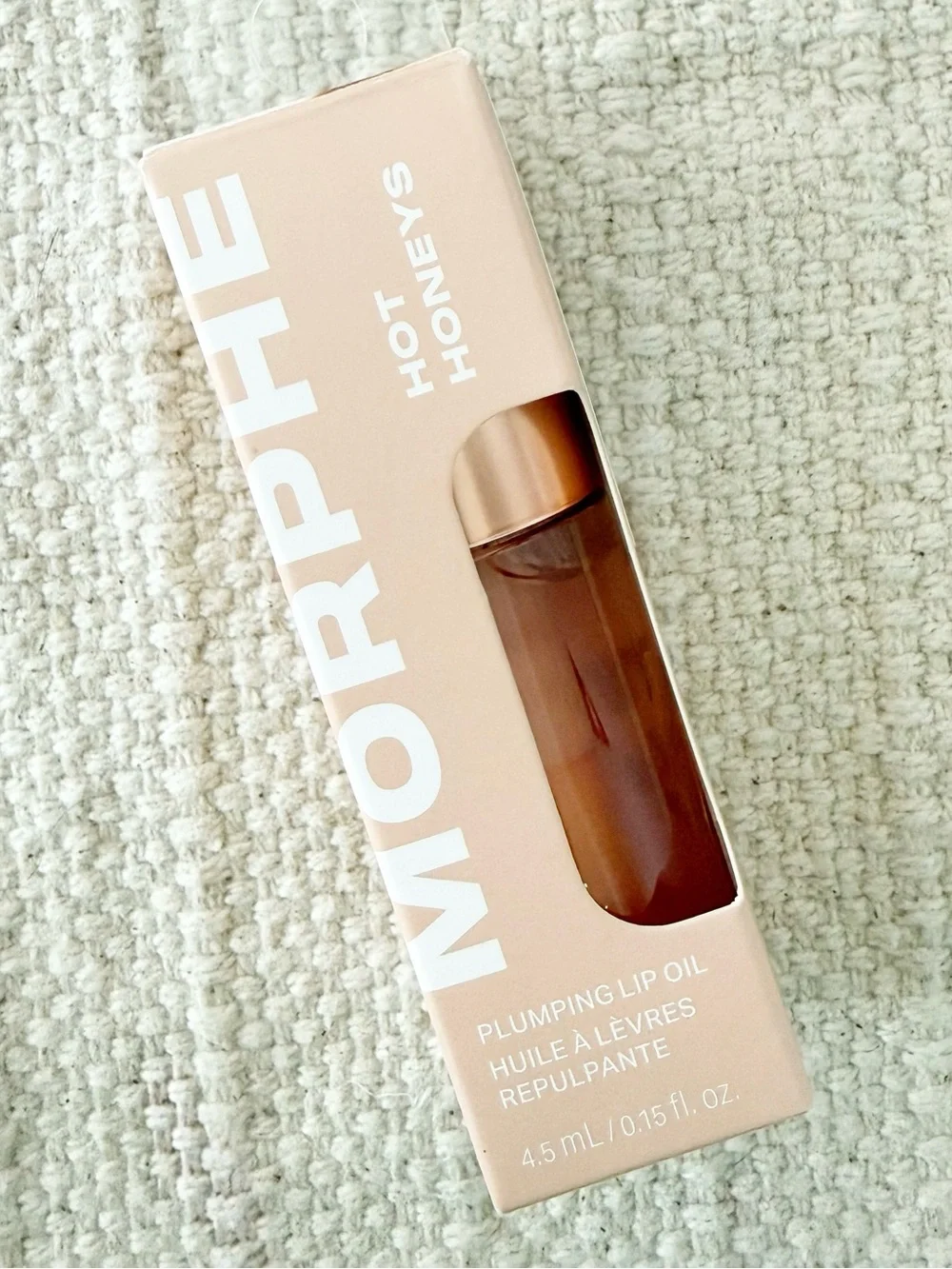 Morphe Hot Honeys Plumping Lip Oil Royal Sting Peach Nude